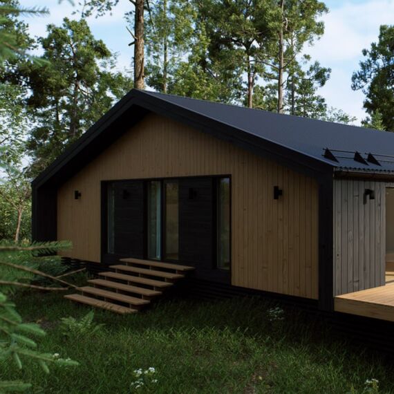 Временная Лестница, Длина: 1500мм, Высота: 960мм (5ст), Кол-во ступеней: 5, Цвет: Серый